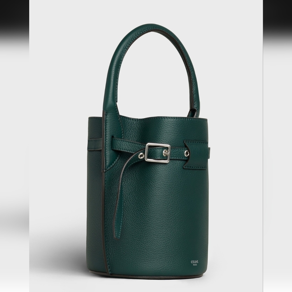 Celine Nano Bucket Bag - Amazone (Dark Teal), Silver - Picture 15 of 16